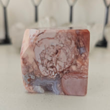 Load image into Gallery viewer, Pink Agate Spinning Cube
