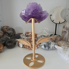 Load image into Gallery viewer, Amethyst Rose on Stand
