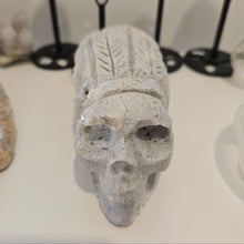 Load image into Gallery viewer, Quartz Cluster Stone Chief Skull
