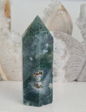 Load image into Gallery viewer, Moss Agate Tower
