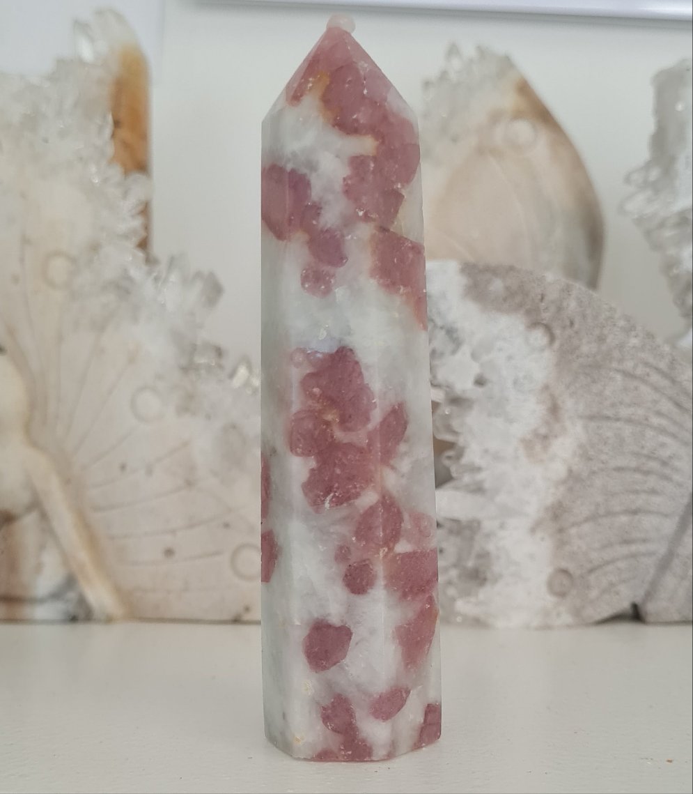 Pink Tourmaline Quartz Tower