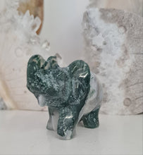 Load image into Gallery viewer, Moss Agate Elephant
