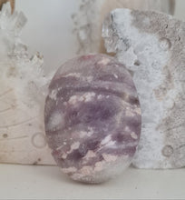 Load image into Gallery viewer, Pink Tourmaline in Quartz and Lepidolite Palmstone
