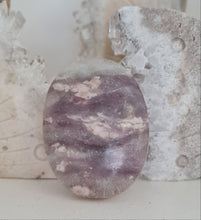Load image into Gallery viewer, Pink Tourmaline in Quartz and Lepidolite Palmstone
