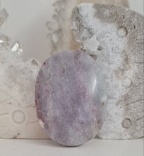 Load image into Gallery viewer, Pink Tourmaline in Quartz and Lepidolite Palmstone
