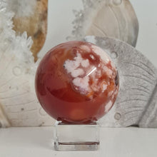 Load image into Gallery viewer, Carnelian Flower Agate Sphere
