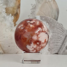 Load image into Gallery viewer, Carnelian Flower Agate Sphere
