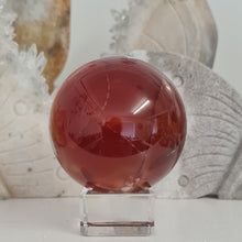 Load image into Gallery viewer, Carnelian Flower Agate Sphere
