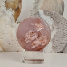 Load image into Gallery viewer, Carnelian Flower Agate Sphere
