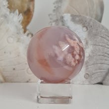 Load image into Gallery viewer, Carnelian Flower Agate Sphere
