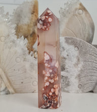 Load image into Gallery viewer, Carnelian Flower Agate Tower
