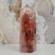 Load image into Gallery viewer, Carnelian Flower Agate Tower
