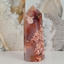 Load image into Gallery viewer, Carnelian Flower Agate Tower
