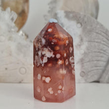 Load image into Gallery viewer, Carnelian Flower Agate Tower
