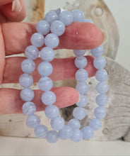Load image into Gallery viewer, Blue Lace Agate Bracelet - High Grade

