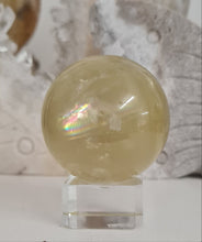 Load image into Gallery viewer, Citrine Sphere with Rainbows
