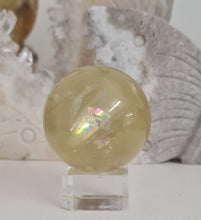 Load image into Gallery viewer, Citrine Sphere with Rainbows
