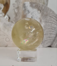 Load image into Gallery viewer, Citrine Sphere with Rainbows
