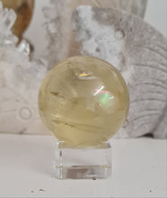 Load image into Gallery viewer, Citrine Sphere with Rainbows
