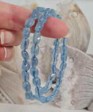 Load image into Gallery viewer, Aquamarine Bracelet - Flat Bead
