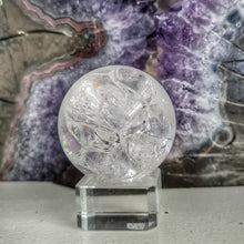 Load image into Gallery viewer, Crackle Quartz Sphere - Rainbows
