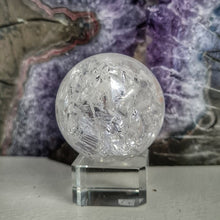 Load image into Gallery viewer, Crackle Quartz Sphere - Rainbows
