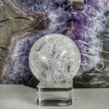 Load image into Gallery viewer, Crackle Quartz Sphere - Rainbows
