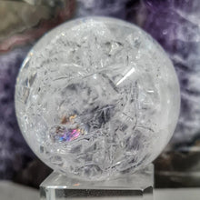 Load image into Gallery viewer, Crackle Quartz Sphere - Rainbows

