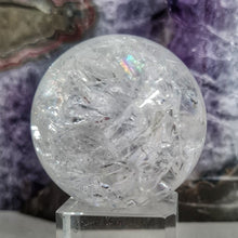 Load image into Gallery viewer, Crackle Quartz Sphere - Rainbows
