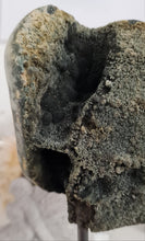 Load image into Gallery viewer, Black Galaxy Amethyst with Stalactite Eye on Stand
