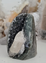 Load image into Gallery viewer, Black Galaxy Amethyst with Calcite Inclusions
