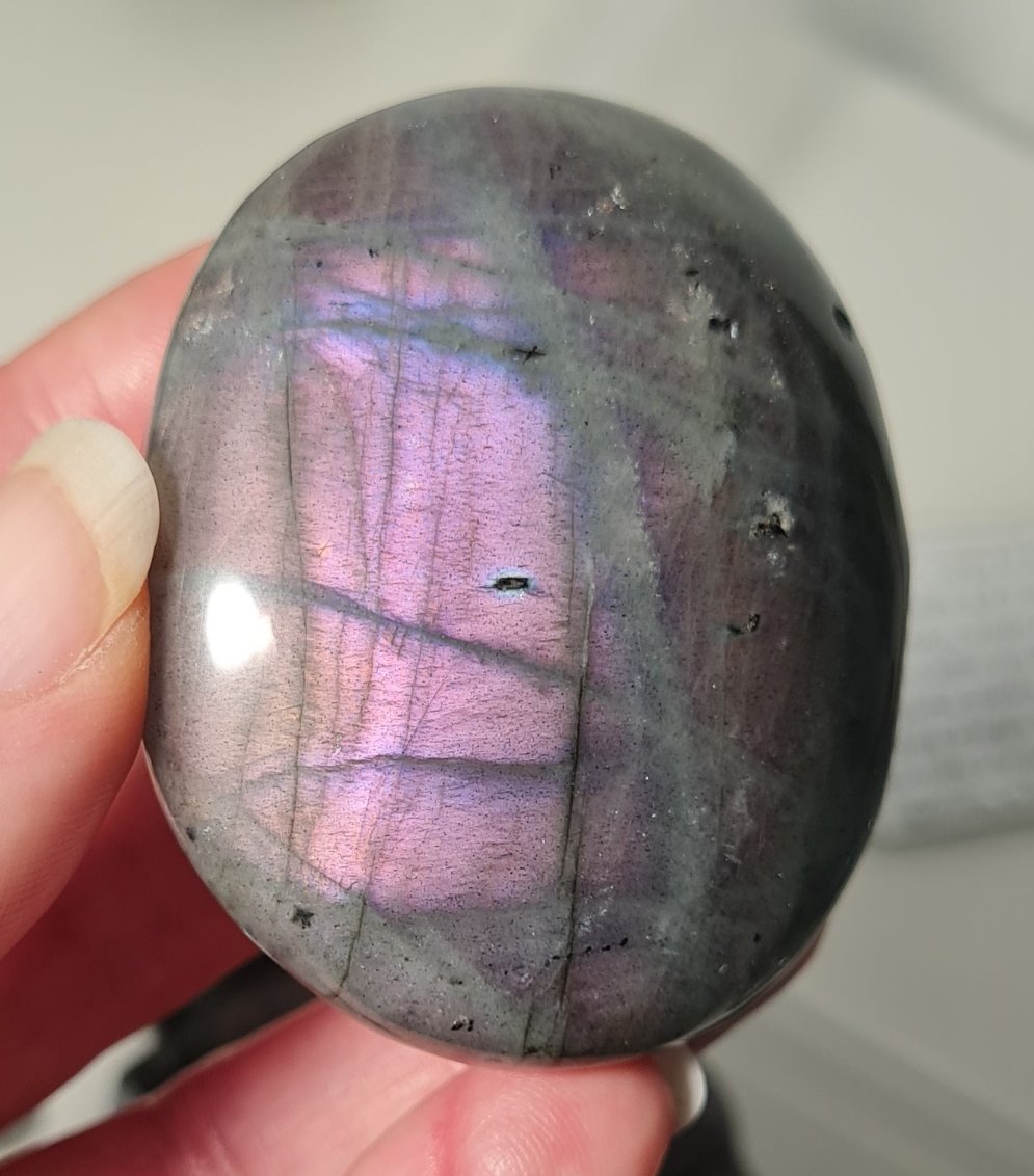 Purple Labradorite Palmstone
