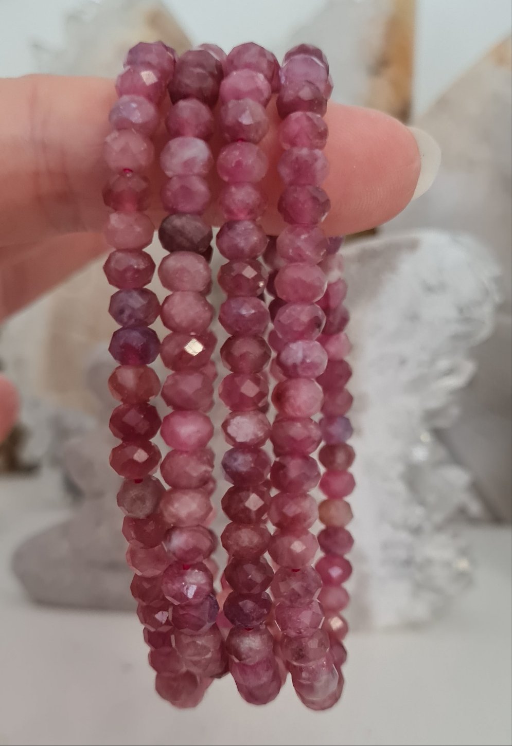 Pink Tormaline Bracelet - Faceted
