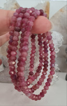 Load image into Gallery viewer, Pink Tormaline Bracelet - Faceted

