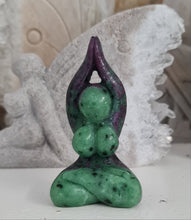 Load image into Gallery viewer, Ruby Zoisite Yoga Lady
