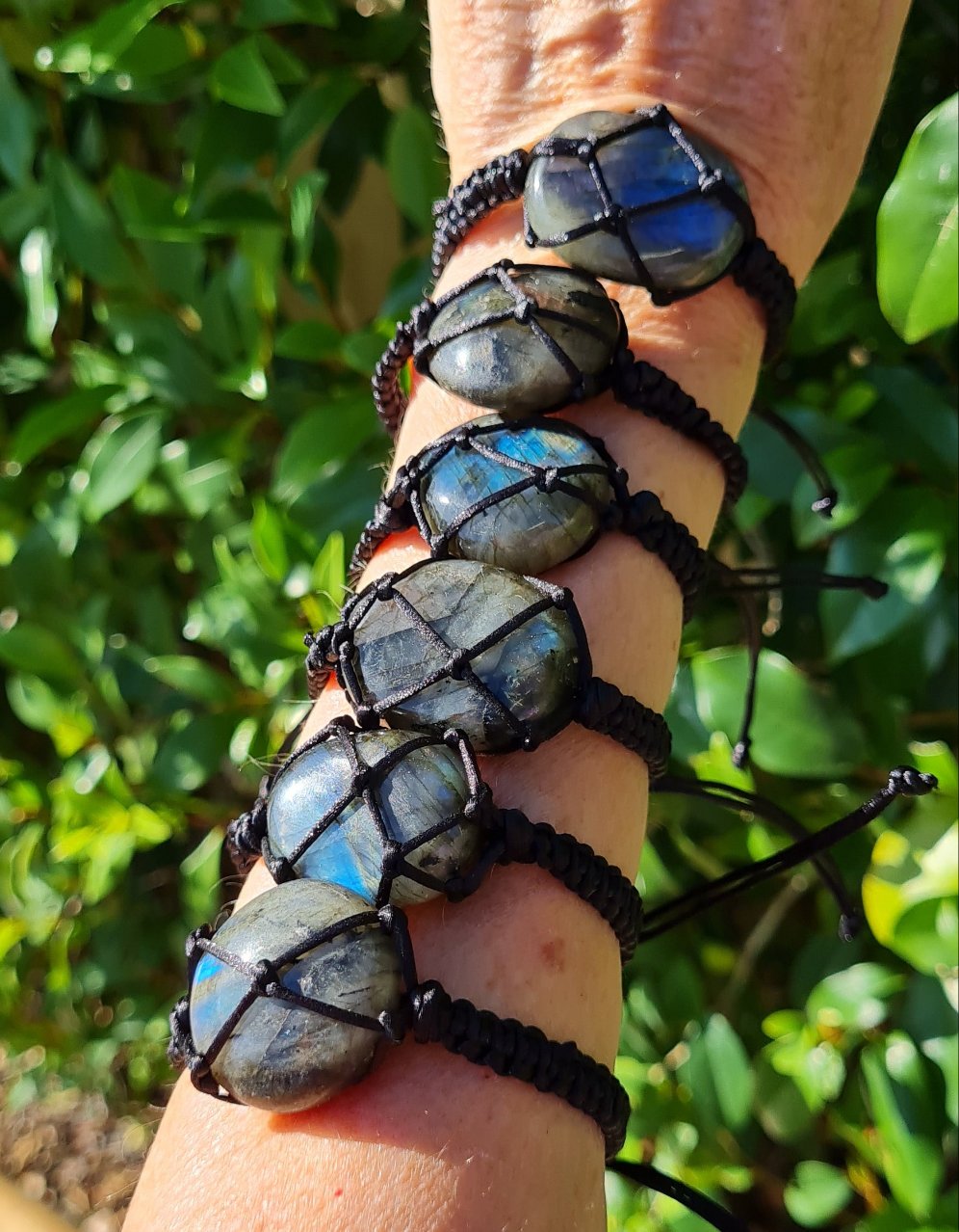 Labradorite Macrame Bracelet