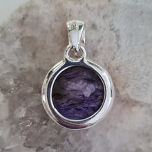 Load image into Gallery viewer, Charoite Stirling Silver Pendant
