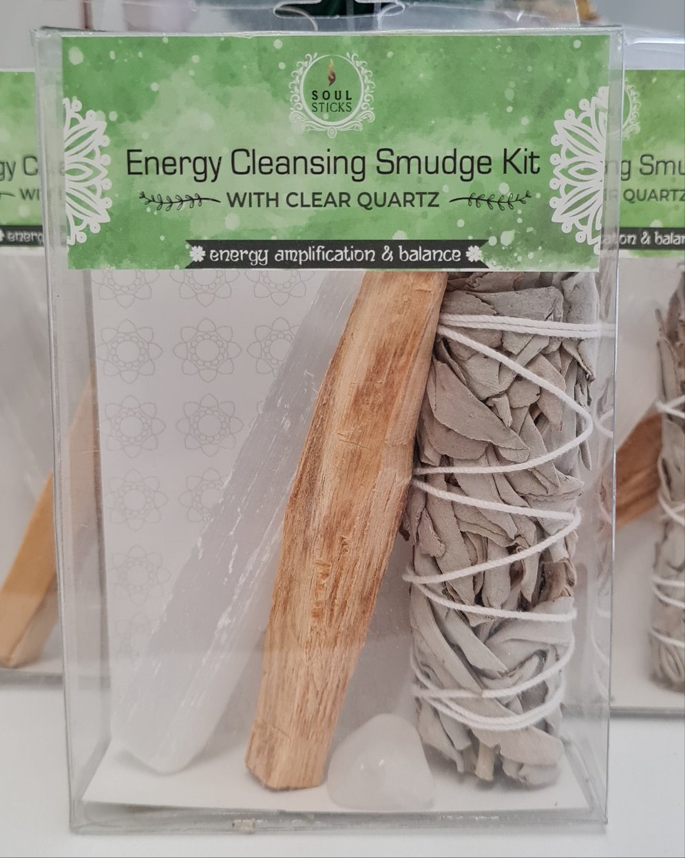Energy Cleansing Smudge Kits - Clear Quartz