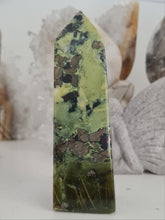 Load image into Gallery viewer, Serpentine with Pyrite Tower
