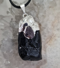 Load image into Gallery viewer, Black Tourmaline Tumbled Stone Necklace

