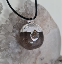 Load image into Gallery viewer, Smoky Quartz Tumbled Stone Necklace
