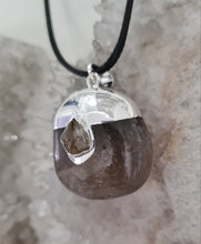 Load image into Gallery viewer, Smoky Quartz Tumbled Stone Necklace

