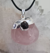 Load image into Gallery viewer, Rose Quartz Tumbled Stone Necklace
