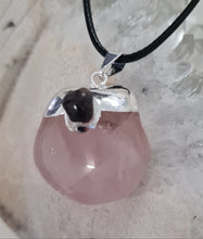 Load image into Gallery viewer, Rose Quartz Tumbled Stone Necklace
