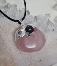 Load image into Gallery viewer, Rose Quartz Tumbled Stone Necklace
