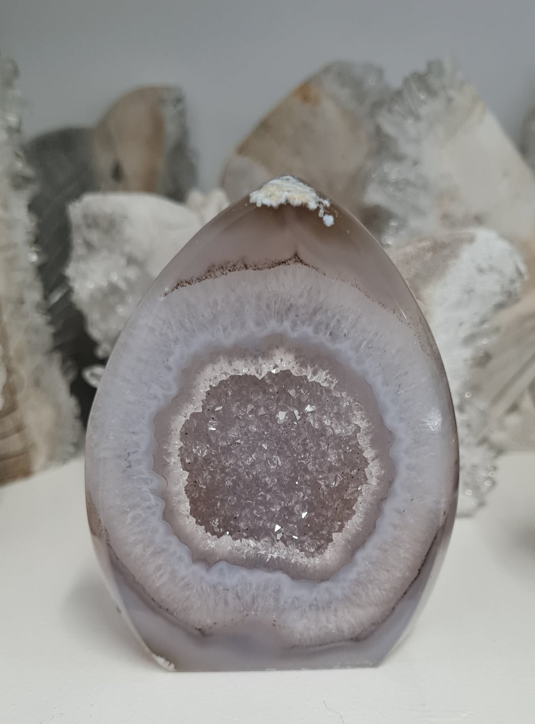 Druzy Agate Flame