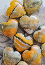Load image into Gallery viewer, Bumblebee Jasper Hearts
