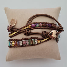 Load image into Gallery viewer, Rhodonite and Jasper Wrap Bracelet
