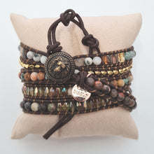Load image into Gallery viewer, Moonlight Goddess Agate Wrap Bracelet
