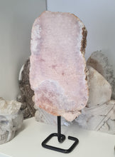 Load image into Gallery viewer, Pink Amethyst Slab on Stand
